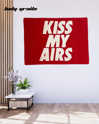 Kiss My Airs Tufted Rug On Wall