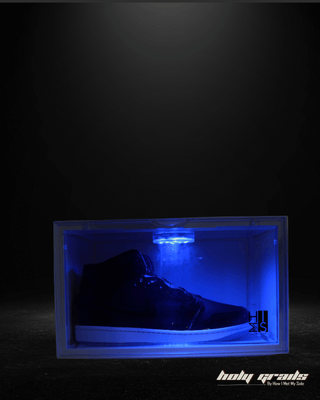 Lit Holy Chamber - Led Sneaker Crate - Front Blue Light