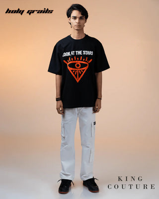 'Look At The Start Oversized Tee Shirt' HG x King Couture - Front Full