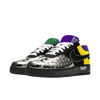 Louis Vuitton x Nike Air Force 1 Low 'Multi-Color Patchwork' Sneakers - Front