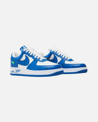 Louis Vuitton x Air Force 1 Low 'White Team Royal' Sneakers - Front