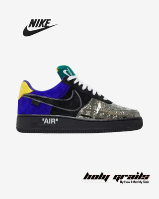 Louis Vuitton x Nike Air Force 1 Low 'Multi-Color Patchwork' Sneakers - Side 1