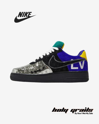 Louis Vuitton x Nike Air Force 1 Low 'Multi-Color Patchwork' Sneakers - Side 2