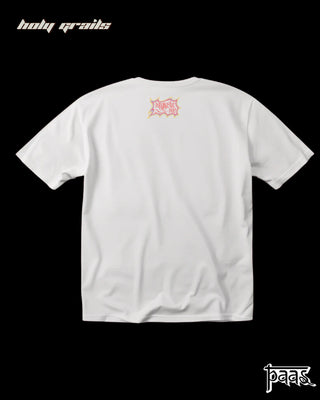 Buy 'Love and Growth: Grow' White Oversize Tee HG x Paas Collective - Back