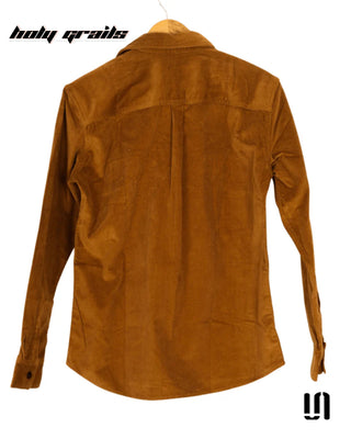 Men in Street Style 'Mapple' Brown Full Sleeve Corduroy Shirt HG x Sullitt - Back