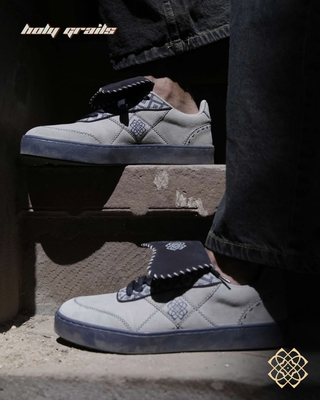 Men in 'Turang (तुरंग)' Low Light Grey Sneaker HG x CHRN - In Feet Both Sides