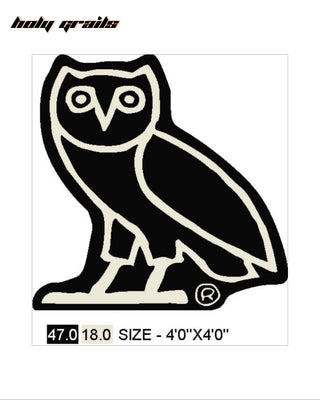 'Midnight Owl' Hand Tufted Rug Digital