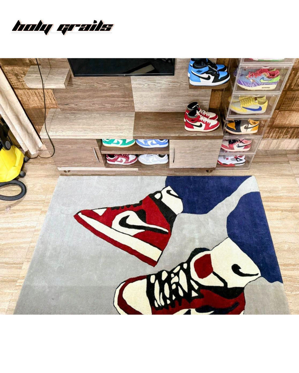 Buy 'Mini Sneakerhead' Hand Tufted Rug New Zealand Wool Online India ...