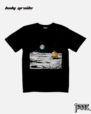 'Moonstruck: Chandrayaan' Black Tee HG x Paas Collective - Front