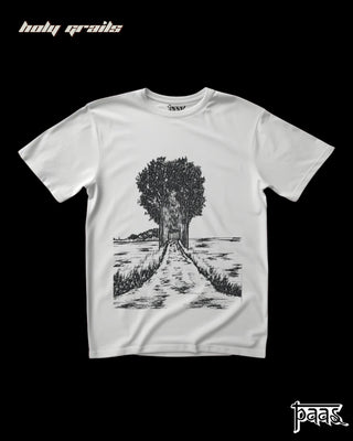 'Mystic Fever: 5' White Tee HG x Paas Collective - Front