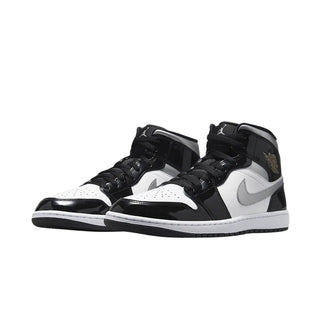 Nike Air Jordan Mid SE 'Black White Metallic Silver'