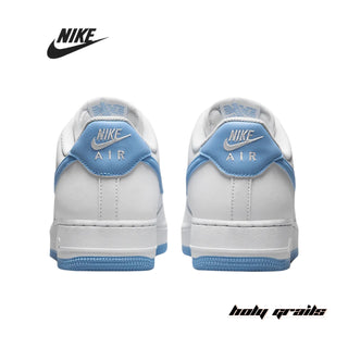 Nike Air Force 1 '07 'White Aquarius Blue' Sneakers - Back