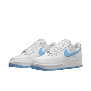 Nike Air Force 1 '07 'White Aquarius Blue' Sneakers - Front