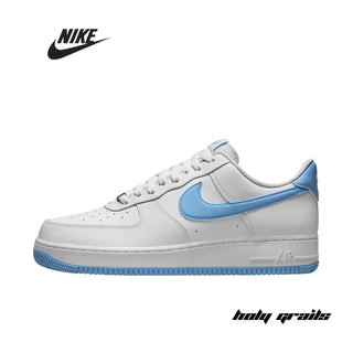 Nike Air Force 1 '07 'White Aquarius Blue' Sneakers - Side 2