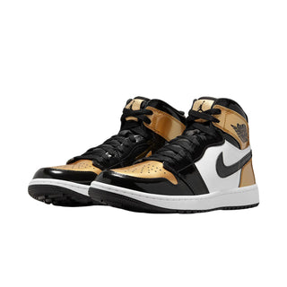 Nike Air Jordan 1 High Golf 'Gold Toe' Sneakers (SKU DQ0660-002) - Front