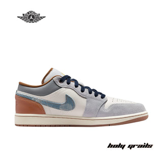 Nike Air Jordan 1 Low SE 'Repaired Denim Swoosh' Sneakers - Side 1