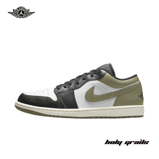 Nike Air Jordan 1 Low 'Black Toe Medium Olive' Sneakers - Side 2