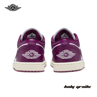 Nike Air Jordan 1 Low 'Bordeaux / White Fireberry' Sneakers - Back