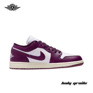 Nike Air Jordan 1 Low 'Bordeaux / White Fireberry' Sneakers - Side 1