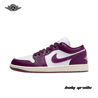 Nike Air Jordan 1 Low 'Bordeaux / White Fireberry' Sneakers - Side 2