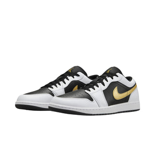 Nike Air Jordan 1 Low 'Gold Swoosh' (553558-172) Sneakers - Front