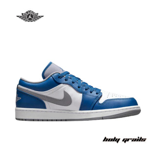 Nike Air Jordan 1 Low 'True Blue Cement' Sneakers - Side 1