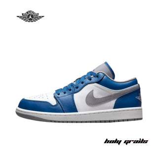 Nike Air Jordan 1 Low 'True Blue Cement' Sneakers - Side 2