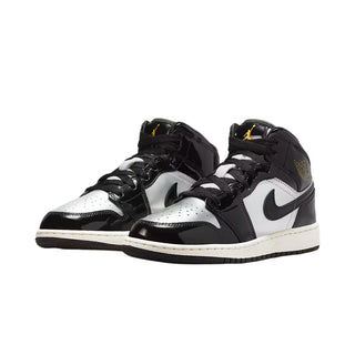 Nike Air Jordan 1 Mid SE 'Black Metallic Silver' (FZ3938-001) Sneaker - Front