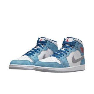 Nike Air Jordan 1 Mid SE 'French Blue' Sneakers - Front