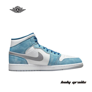 Nike Air Jordan 1 Mid SE 'French Blue' Sneakers - Side 1