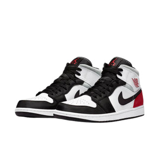 Nike Air Jordan 1 Mid SE 'Red Black Toe' Sneakers - Front