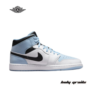 Nike Air Jordan 1 Mid SE 'White Ice Blue' Sneakers - Side 1