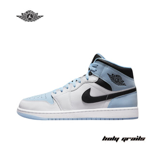 Nike Air Jordan 1 Mid SE 'White Ice Blue' Sneakers - Side 2