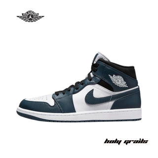 Nike Air Jordan 1 Mid 'Armory Navy' Sneakers - Side 2