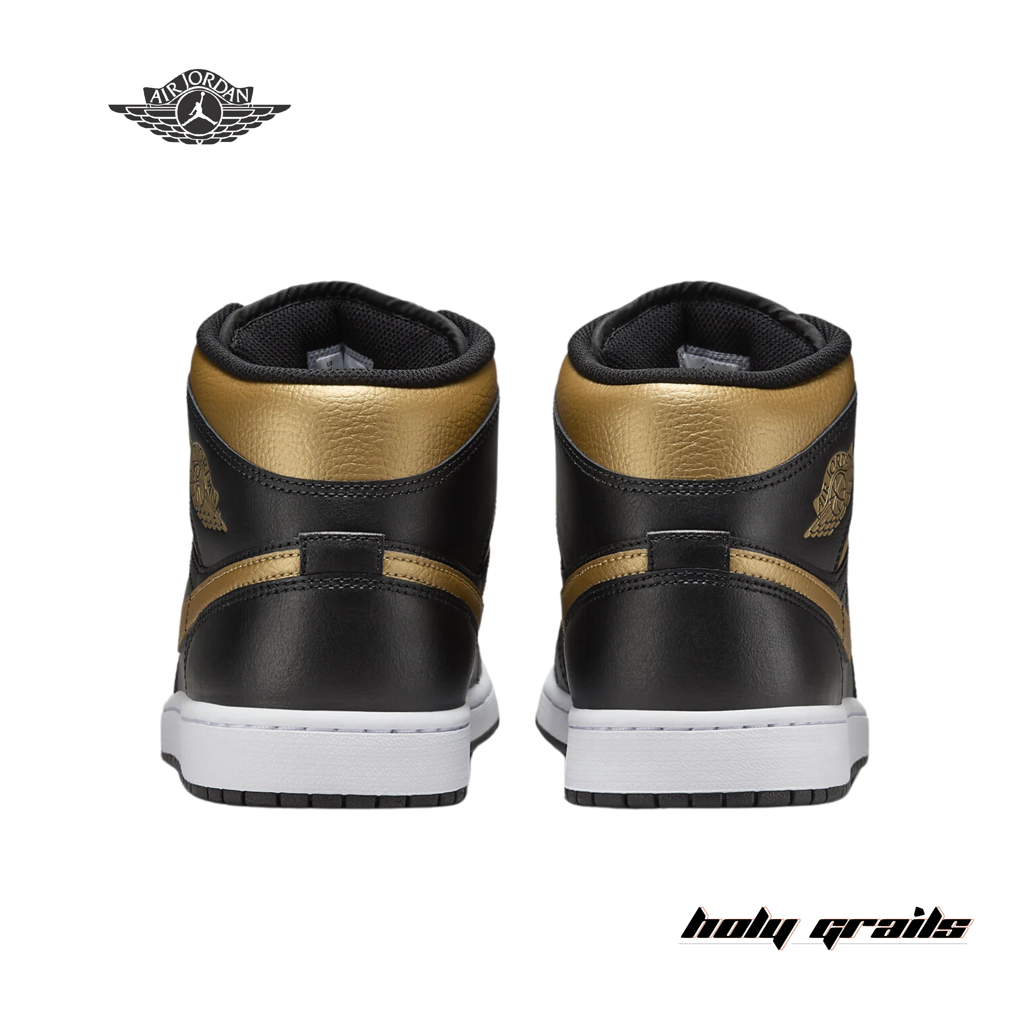 Nike Air Jordan Mid 'Black Metallic Gold'