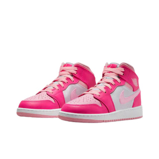 Nike Air Jordan 1 Mid 'Fierce Pink' Sneakers - Front