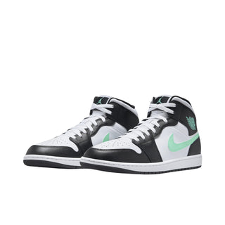 Nike Air Jordan 1 Mid 'Green Glow' Sneakers - Front