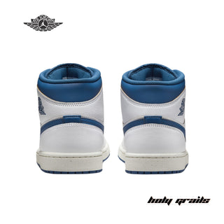 Nike Air Jordan 1 Mid 'Industrial Blue' Sneakers - Back