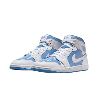 Nike Air Jordan 1 Mid 'Legend Blue' Sneakers (SKU FZ2142-114) - Front