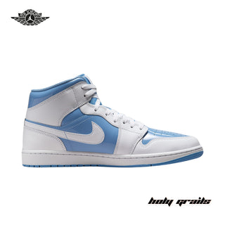 Nike Air Jordan 1 Mid 'Legend Blue' Sneakers (SKU FZ2142-114) - Side 1