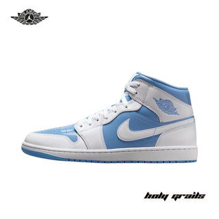 Nike Air Jordan 1 Mid 'Legend Blue' Sneakers (SKU FZ2142-114) - Side 2