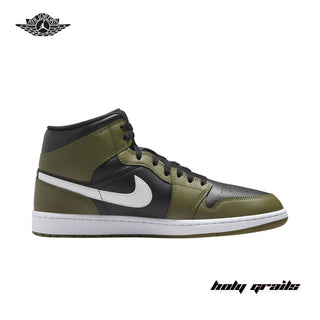 Nike Air Jordan 1 Mid 'Medium Olive Sequoia' Sneaker (DQ8426-092) - Side 1