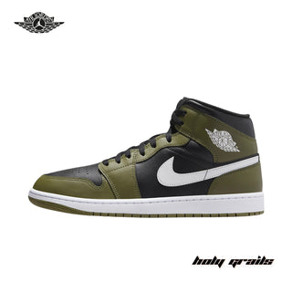 Nike Air Jordan 1 Mid 'Medium Olive Sequoia' Sneaker (DQ8426-092) - Side 2