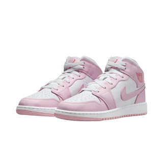 Nike Air Jordan 1 Mid 'Pink Foam Fire Red' (DQ8423-608) Sneaker - Front
