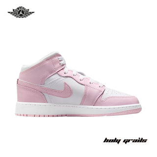 Nike Air Jordan 1 Mid 'Pink Foam Fire Red' (DQ8423-608) Sneaker - Side 1