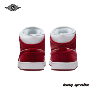 Nike Air Jordan 1 Mid 'Red Velvet' (FZ3334-100) Sneakers - Back