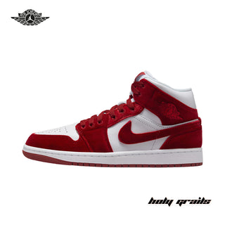 Nike Air Jordan 1 Mid 'Red Velvet' (FZ3334-100) Sneakers - Side 2