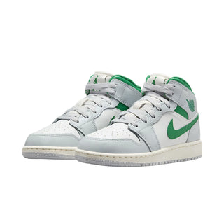 Nike Air Jordan 1 Mid 'Summit White Pine Green' (DQ8423-142) Sneaker - Front