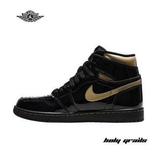 Nike Air Jordan 1 Retro High OG 'Black Metallic Gold' Sneakers - Side 2