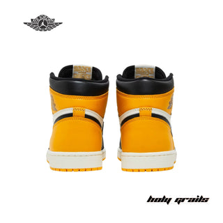 Nike Air Jordan 1 Retro High OG 'Taxi Yellow Toe' Sneakers - Back